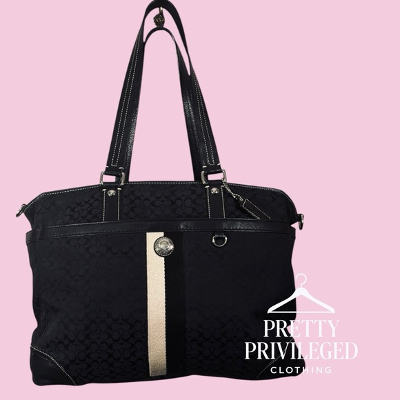Privileged Handbags - Coach Black Tote Bag